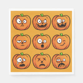 Halloween Pumpkins Papierservetten Servet