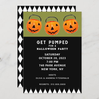 Halloween  Pumpkins Party Kaart