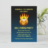 Halloween Pumpkins Party Kaart (Staand voorkant)
