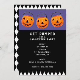 Halloween  Pumpkins Party Kaart