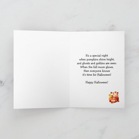 Halloween Pumpkins Plays Kaart (Binnen)