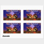 Halloween Pumpkins Plays Rechthoekige Sticker (Vel)