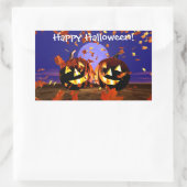 Halloween Pumpkins Plays Rechthoekige Sticker (Tas)