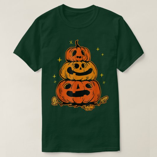 Halloween Pumpkins - Pompoentower Grafisch voor Ki T-shirt (Design voorkant)