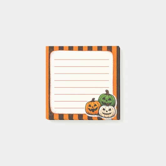 Halloween Pumpkins Post-it® Notes (Voorkant)