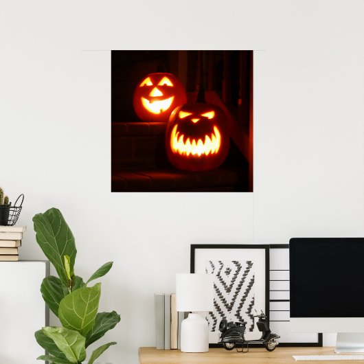 Halloween Pumpkins Poster (Thuiskantoor)