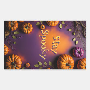 Halloween Pumpkins Rechthoekige Sticker