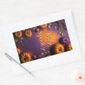 Halloween Pumpkins Rechthoekige Sticker (Envelop)
