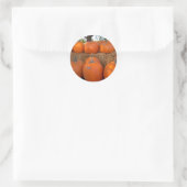 Halloween Pumpkins Ronde Sticker (Tas)