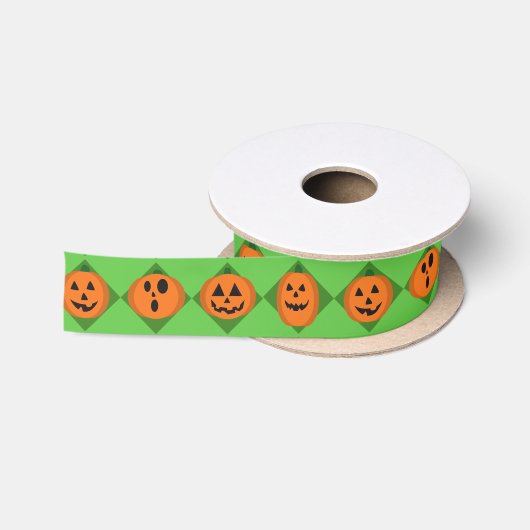 Halloween Pumpkins Satijnen Lint (Spoel)
