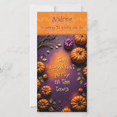 Halloween Pumpkins Save The Date (Voorkant)