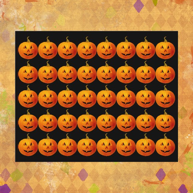 Halloween Pumpkins Scrapbook Paper (Creator heeft geüpload)