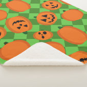 Halloween Pumpkins Sherpa Deken (3/4)