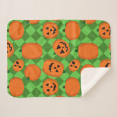 Halloween Pumpkins Sherpa Deken (Voorkant (horizontaal))
