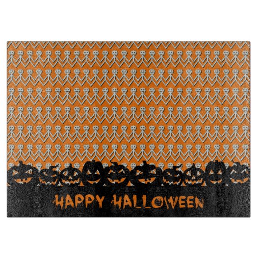 Halloween Pumpkins Snijplank (Voorkant)