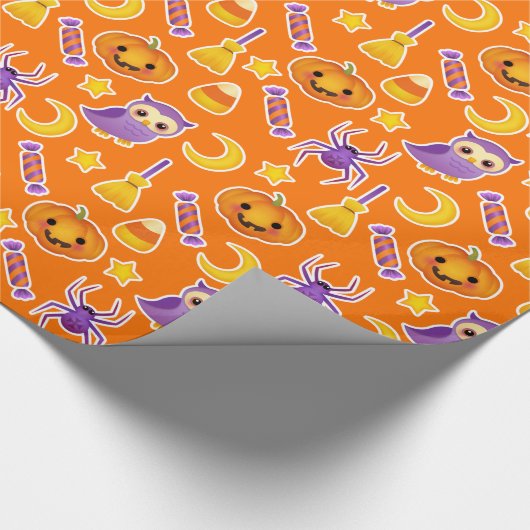 Halloween Pumpkins Snoep is eigenaar van Spiders P Cadeaupapier (Hoek)