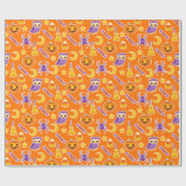 Halloween Pumpkins Snoep is eigenaar van Spiders P Cadeaupapier (Vlak)