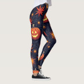 Halloween Pumpkins: Spooky Seamless Pattern. Leggi Leggings (Rechts)