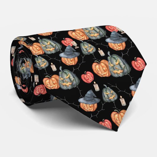 Halloween Pumpkins Stropdas (Opgerold)