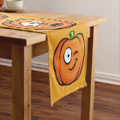 Halloween Pumpkins tafellopers Korte Tafelloper (Voorbeeld)