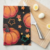 Halloween pumpkins theedoek (Quarter Fold)