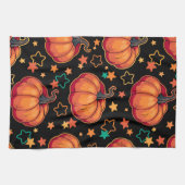 Halloween pumpkins theedoek (Horizontaal)