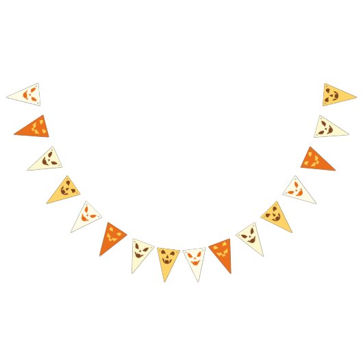 Halloween Pumpkins Triangle Bunting Banner (Alle)