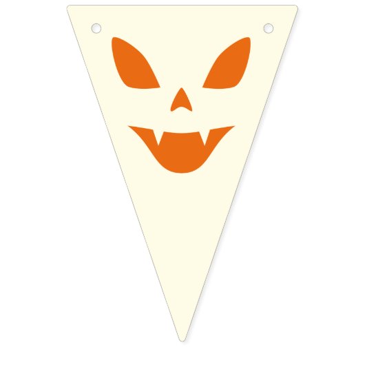 Halloween Pumpkins Triangle Bunting Banner (Eerste vlag)