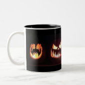 Halloween Pumpkins Tweekleurige Koffiemok (Links)