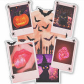 Halloween Pumpkins Vrouwelijk Sticker (Voorkant)