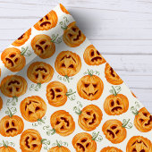 Halloween Pumpkins Waterverf Pattern Cadeaupapier
