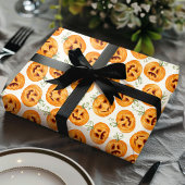 Halloween Pumpkins Waterverf Pattern Cadeaupapier