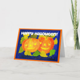 Halloween Pumpkins Wenskaart Kaart
