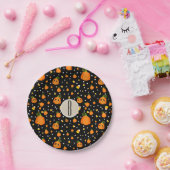 Halloween Pumpkins Whimsical Pattern Party Papieren Bordje (Feest)