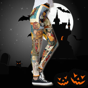 Halloween Pumpkins Witch Trick or treat Leggings