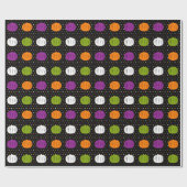 Halloween Pumpkins Wrapping Paper Cadeaupapier (Vlak)