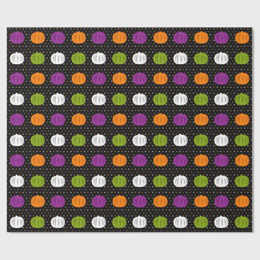 Halloween Pumpkins Wrapping Paper Cadeaupapier (Vlak)