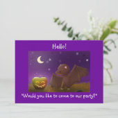 Halloween Punch Bowl - partijuitnodigingen Kaart (Staand voorkant)