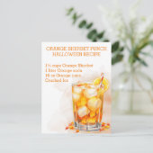 Halloween Punk Drink Recept Partijen Briefkaart (Staand voorkant)