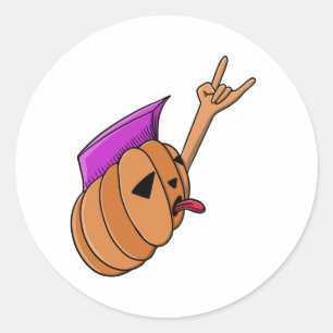 Halloween Punk rock en radicaal Ronde Sticker
