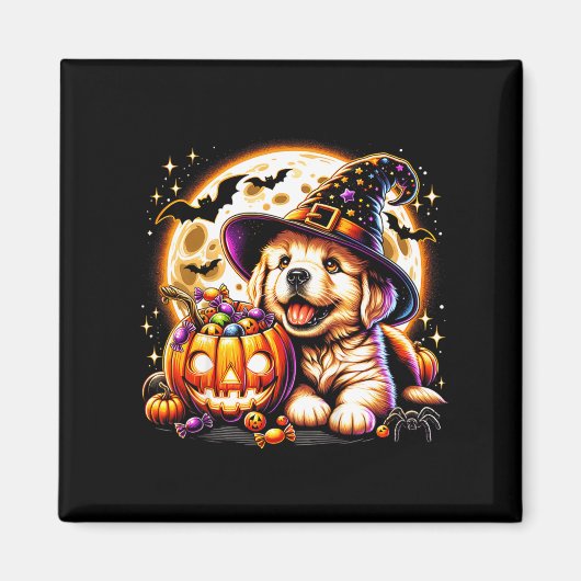 Halloween Puppies Hond Magneet (Voorkant)