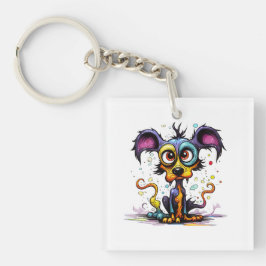 Halloween Puppy #4 Digitale kunst Sleutelhanger