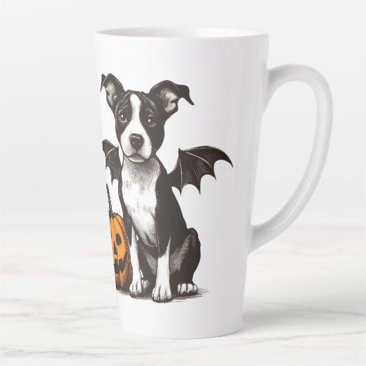 Halloween Puppy Latte Mok (Rechts)