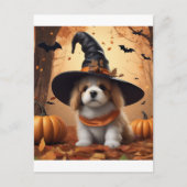 Halloween Puppy - Spooktacular Canine Costu Briefkaart (Voorkant)