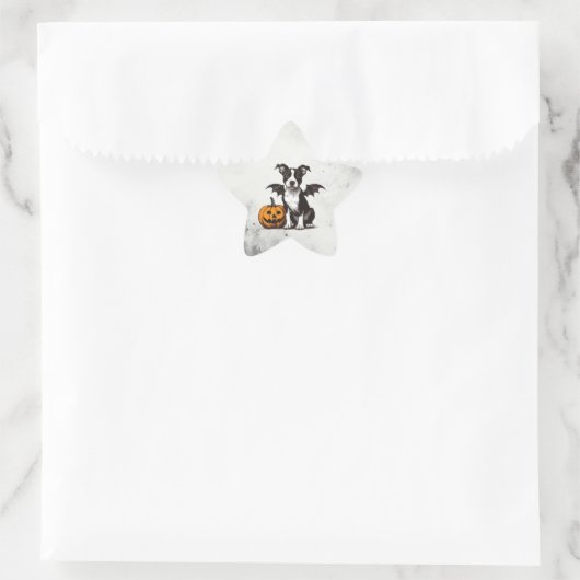 Halloween Puppy Ster Sticker (Tas)