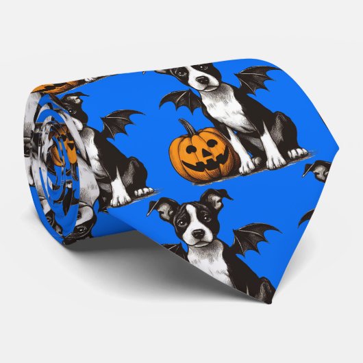 Halloween Puppy Stropdas (Opgerold)