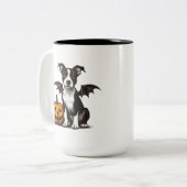 Halloween Puppy Tweekleurige Koffiemok (Voorkant links)