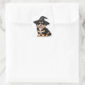 Halloween Puppy Vierkante Sticker (Tas)