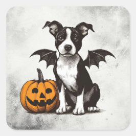 Halloween Puppy Vierkante Sticker