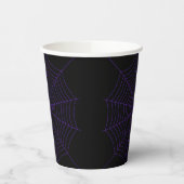 Halloween purple Spider web black Papieren Bekers (Links)